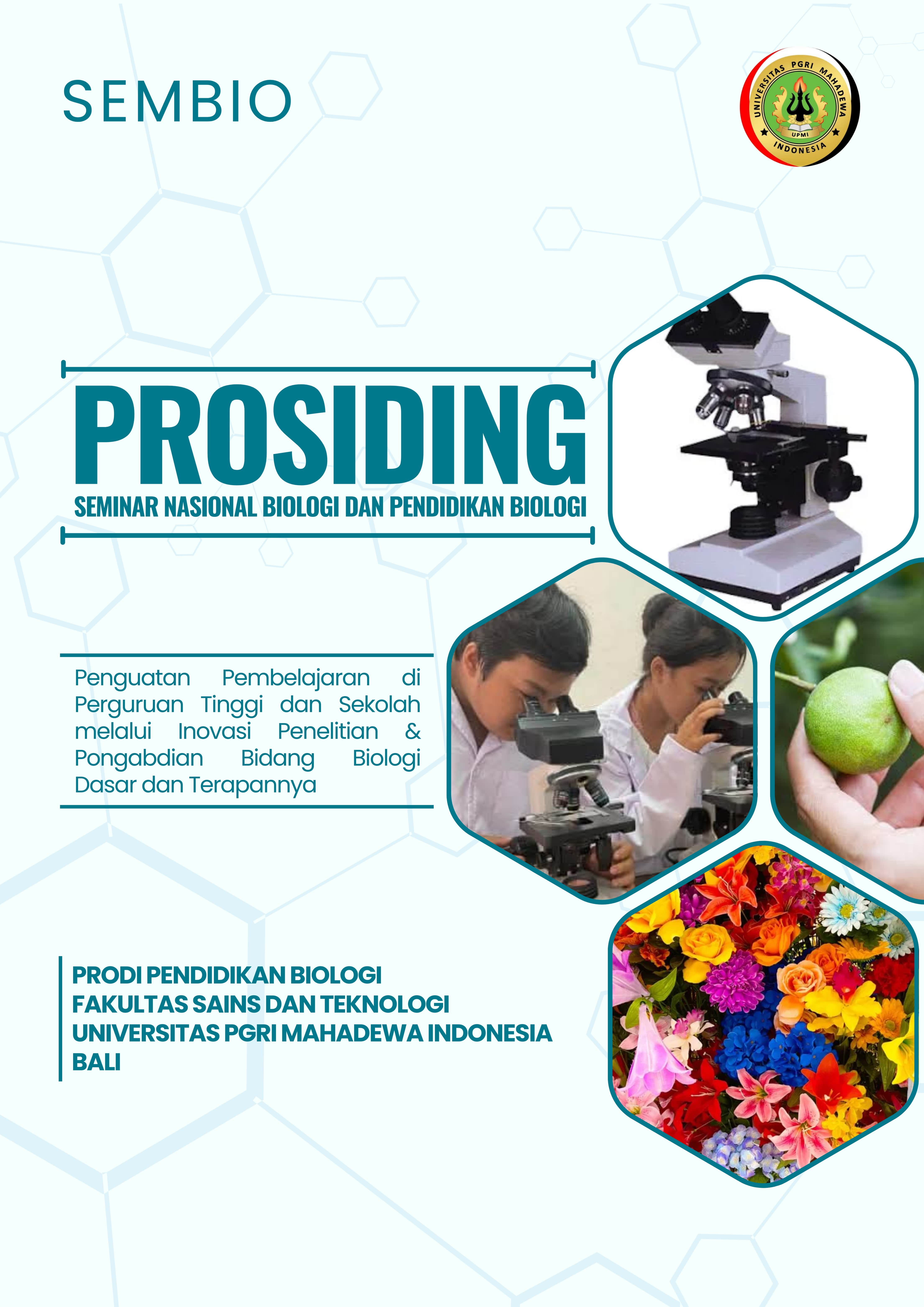 					View Vol. 6 (2026): SEMBIO: Prosiding Seminar Nasional Biologi dan Pendidikan Biologi
				